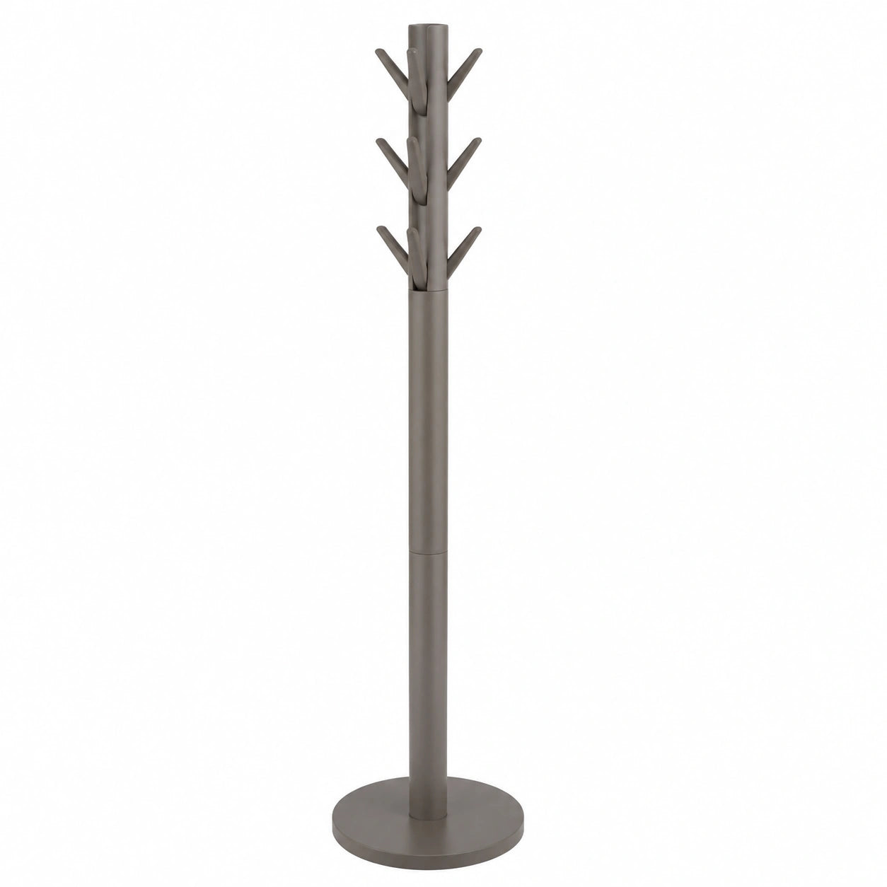 Perchero Umbra Flapper de Madera de Caucho con 9 Ganchos Abatibles - Gris
