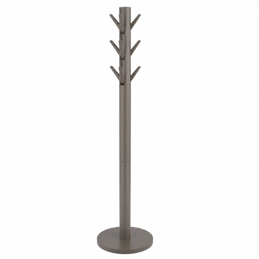 Perchero Umbra Flapper de Madera de Caucho con 9 Ganchos Abatibles - Gris