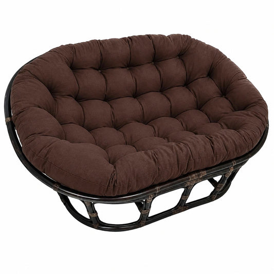 Cojín doble para columpio exterior con soporte, multicolor, extraíble