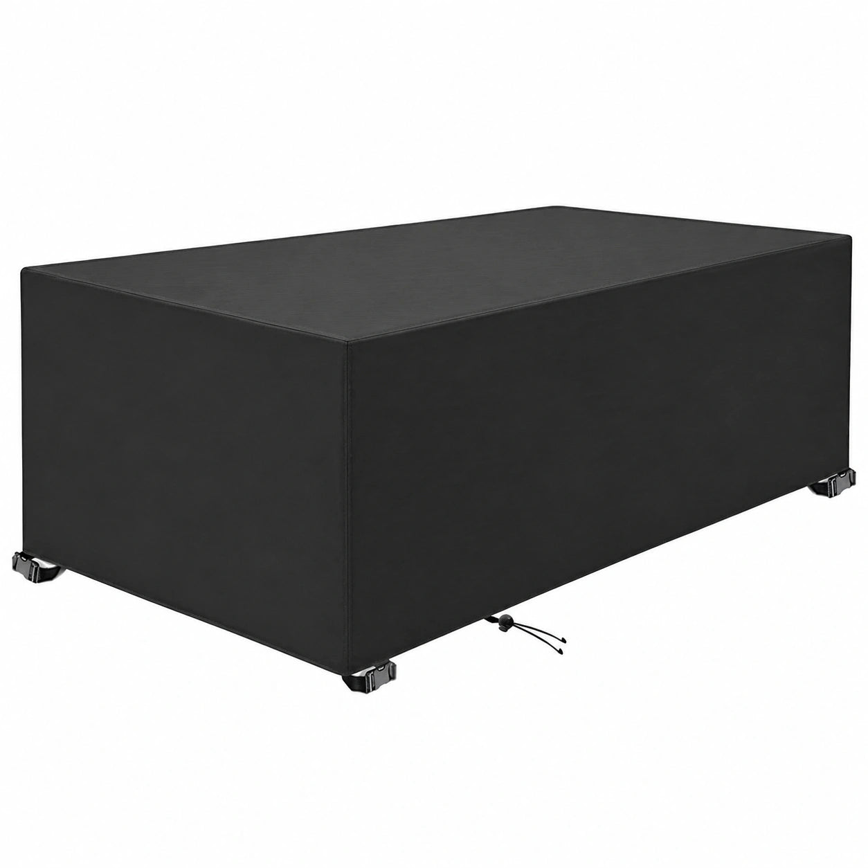 Cubierta Impermeable para Mesa de Jardín 280x280x75cm Negro, Protección UV